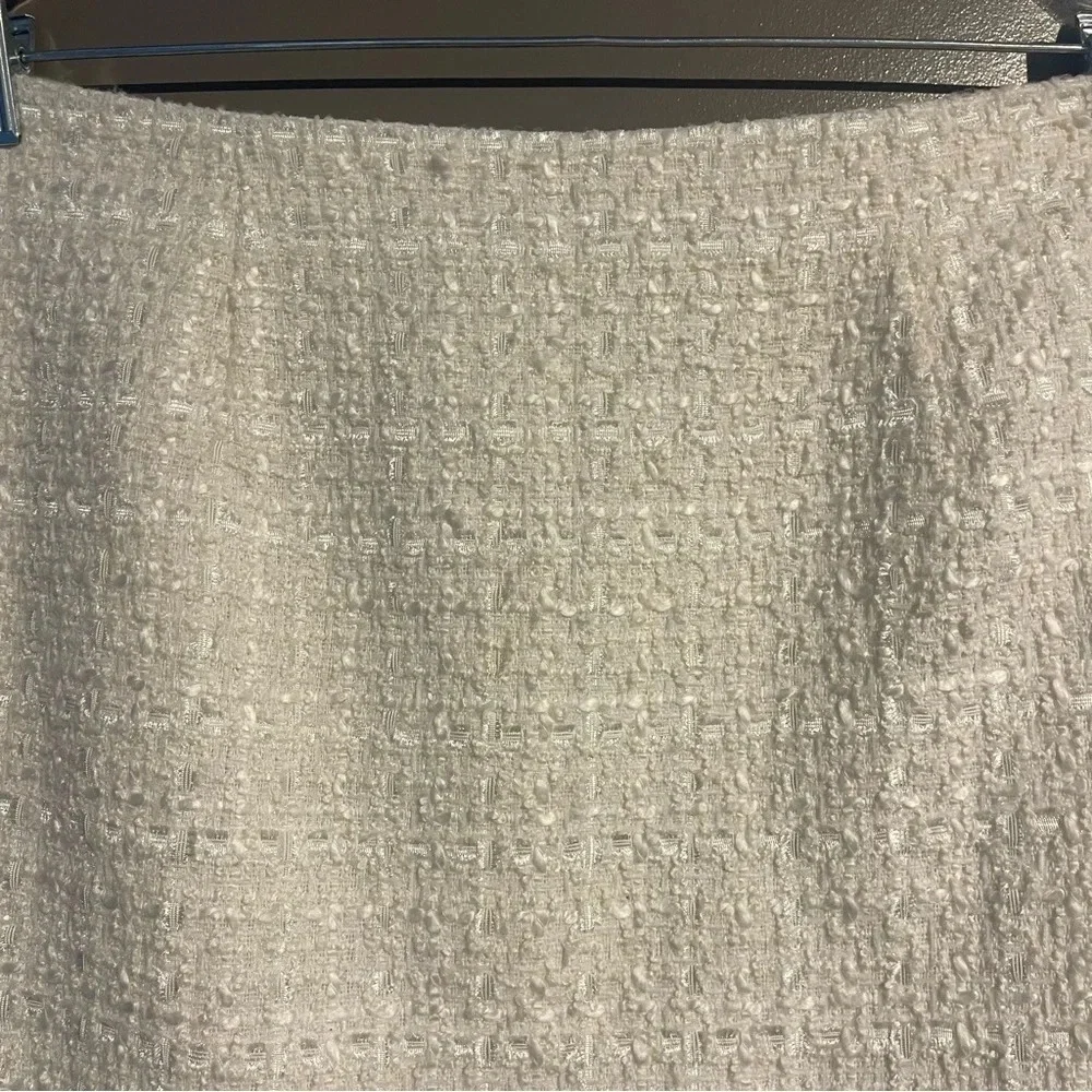 SAU LEE Alicia Skirt in Ivory Tweed Mini Skirt with Finge Hem from Revolve Brand - Picture 13 of 13